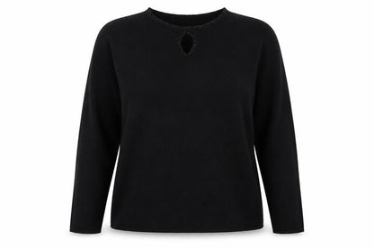 Sara Womens Black   Pullover Jumper Size 18