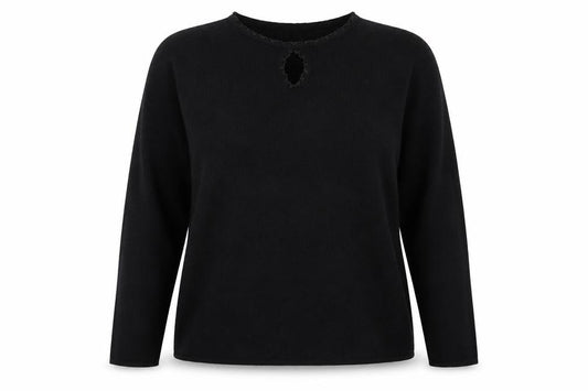 Sara Womens Black   Pullover Jumper Size 18