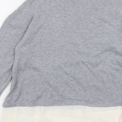 New Look Womens Grey   Pullover Jumper Size 12