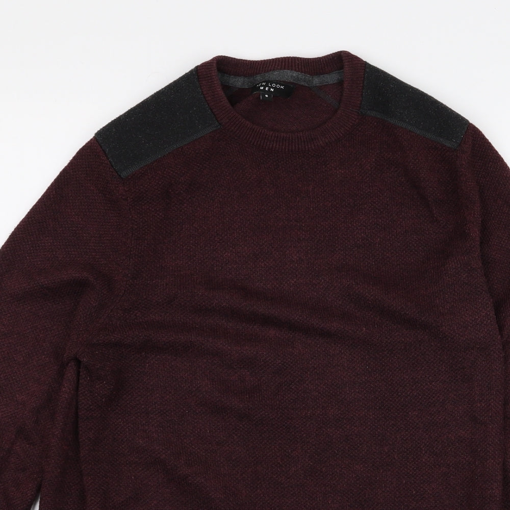New Look Mens Red   Pullover Jumper Size S