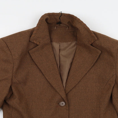 Womens UK Size M Preworn Brown Jacket