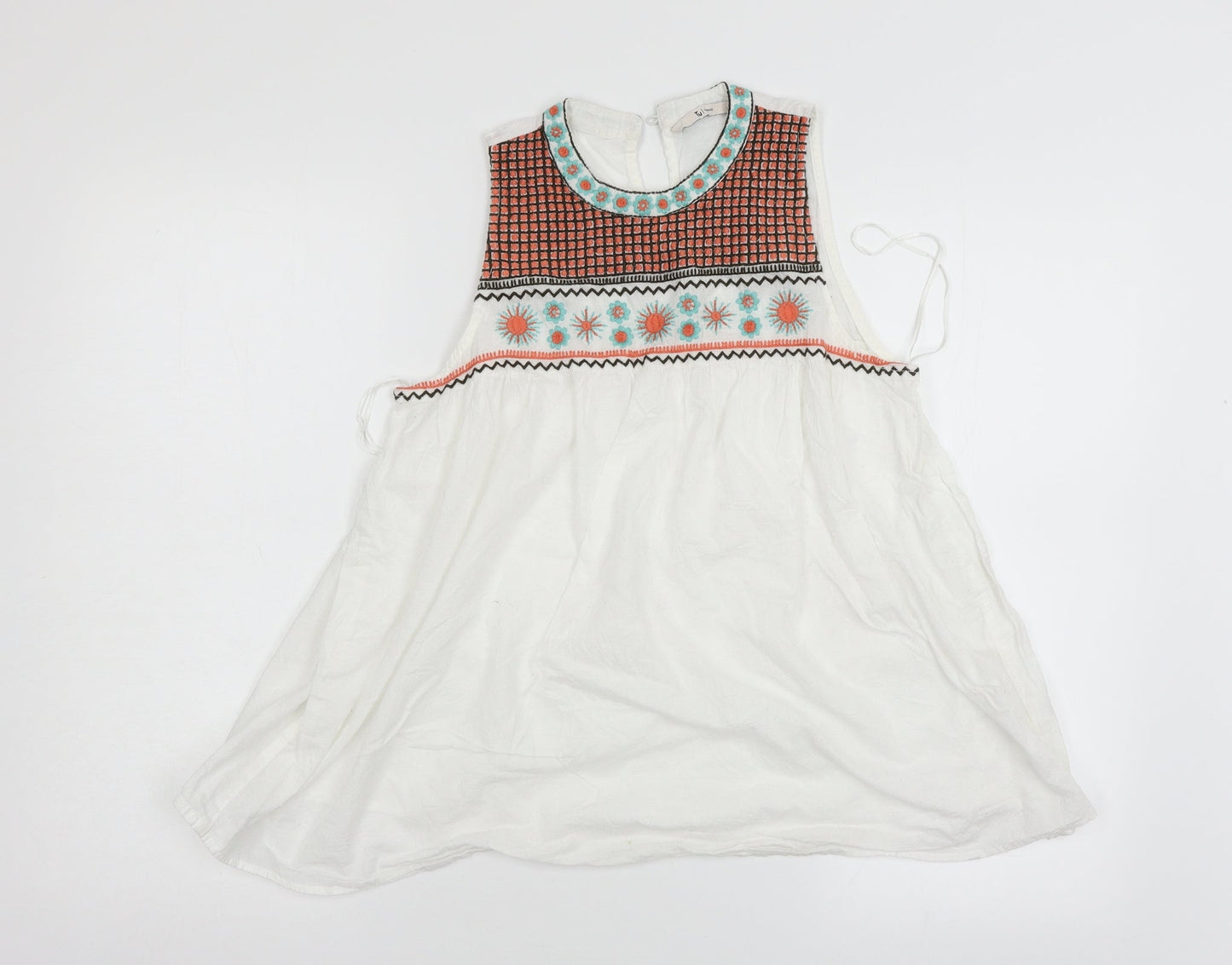 TU Womens White   Basic Blouse Size 10