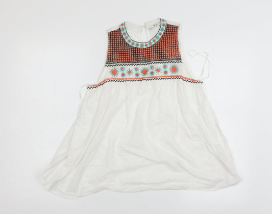 TU Womens White   Basic Blouse Size 10