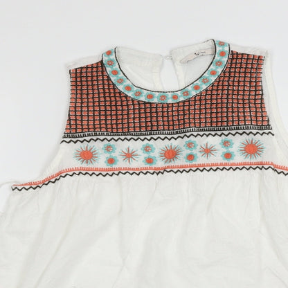 TU Womens White   Basic Blouse Size 10