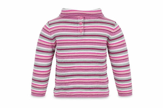 George Baby Multicoloured Striped  Henley Jumper Size 12-18 Months