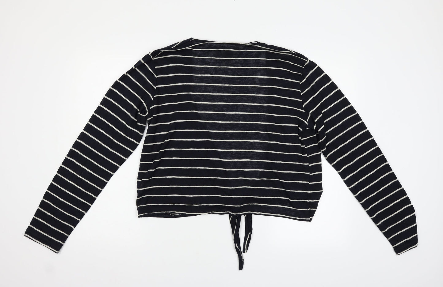 Primark Womens Blue Striped  Cardigan Jumper Size XL