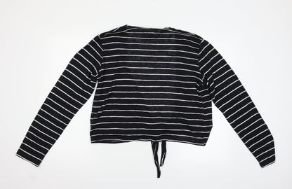 Primark Womens Blue Striped  Cardigan Jumper Size XL