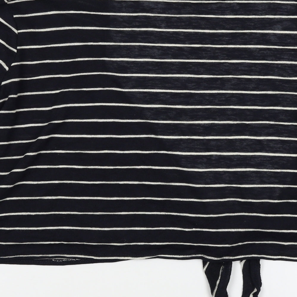 Primark Womens Blue Striped  Cardigan Jumper Size XL
