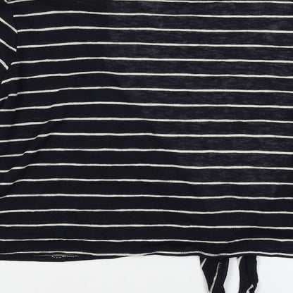 Primark Womens Blue Striped  Cardigan Jumper Size XL