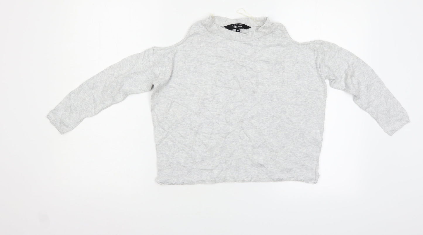 New Look Girls Grey   Pullover Jumper Size 11-12 Years