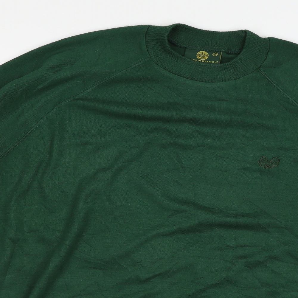 Greenwoods Mens Green   Pullover Jumper Size M