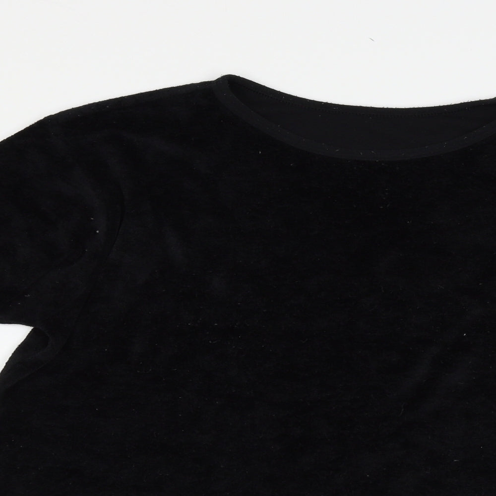 M&S Womens Black   Basic Blouse Size 14