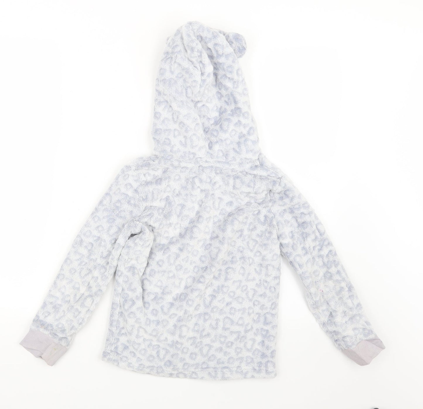 Debenhams Girls Grey Animal Print  Top One Piece Size 7-8 Years