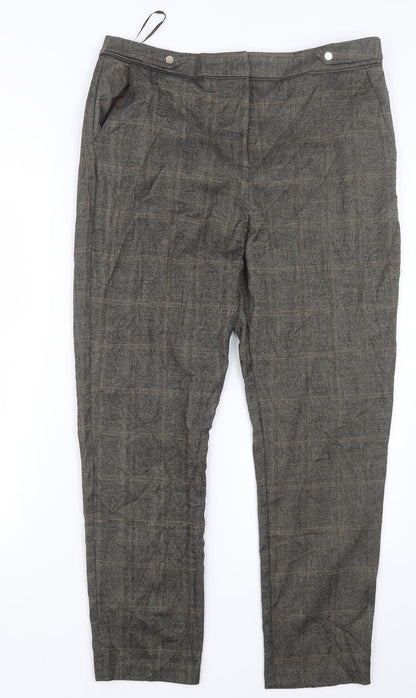 F&F Womens Brown   Trousers  Size 14 L26 in