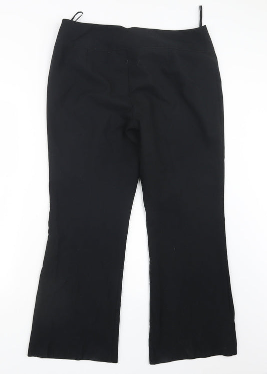 Womens UK Size 14 Dorothy Perkins Regular Fit  Black Trousers