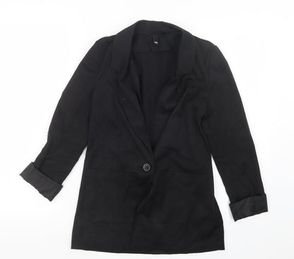 Womens UK Size 4 Divided by H&M Black Jacket