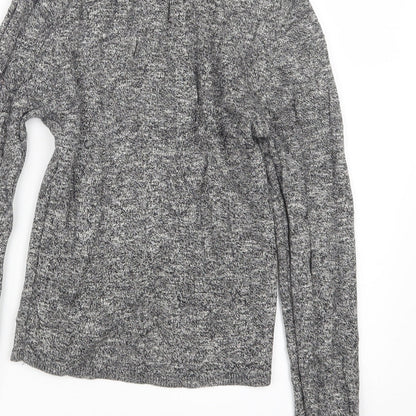 New Look Womens Grey  Knit Pullover Jumper Size 8