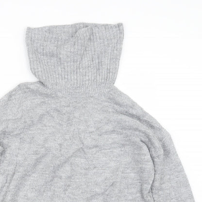 Next Womens Grey  Knit Pullover Jumper Size S