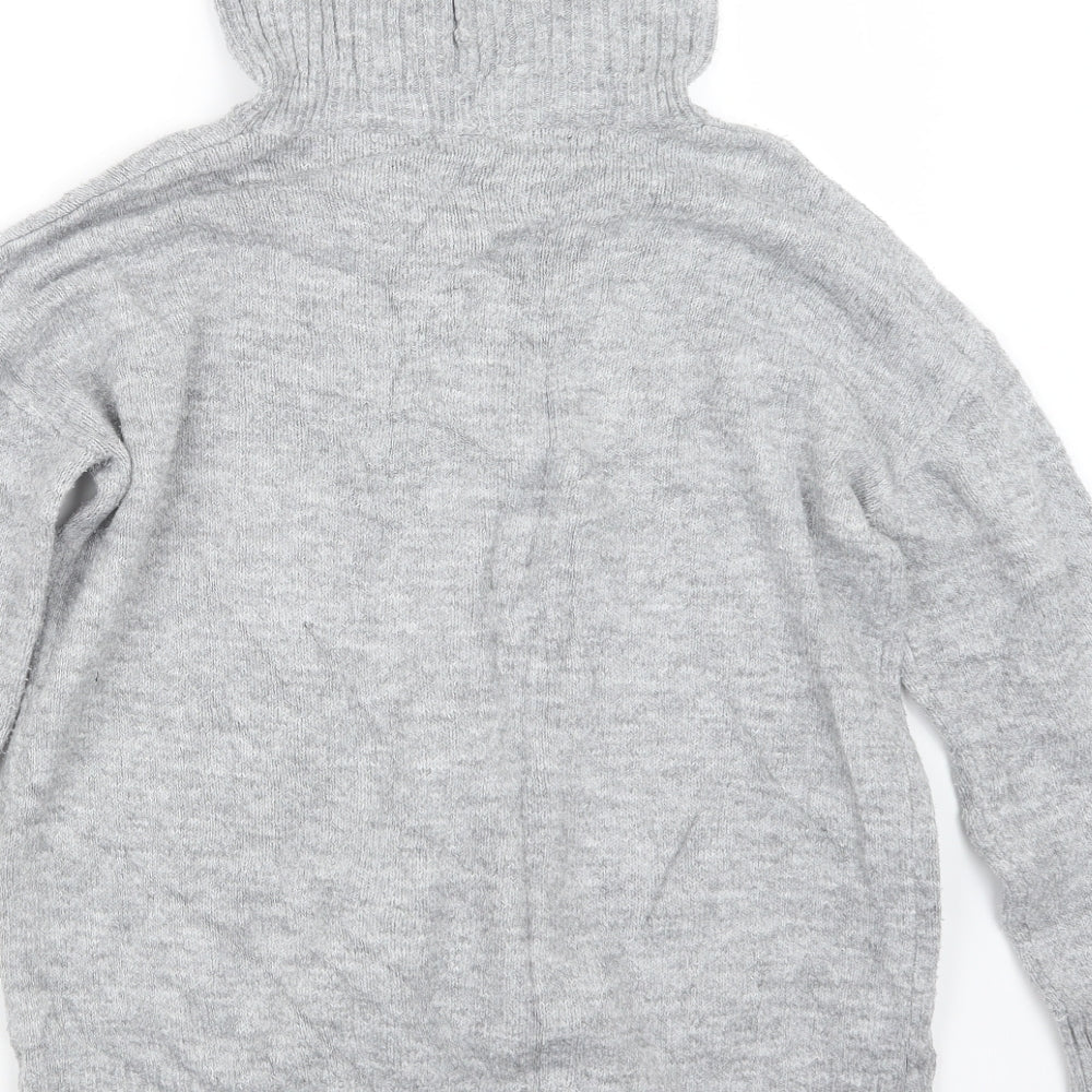 Next Womens Grey  Knit Pullover Jumper Size S