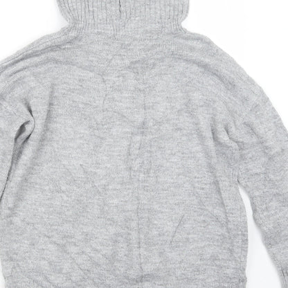 Next Womens Grey  Knit Pullover Jumper Size S