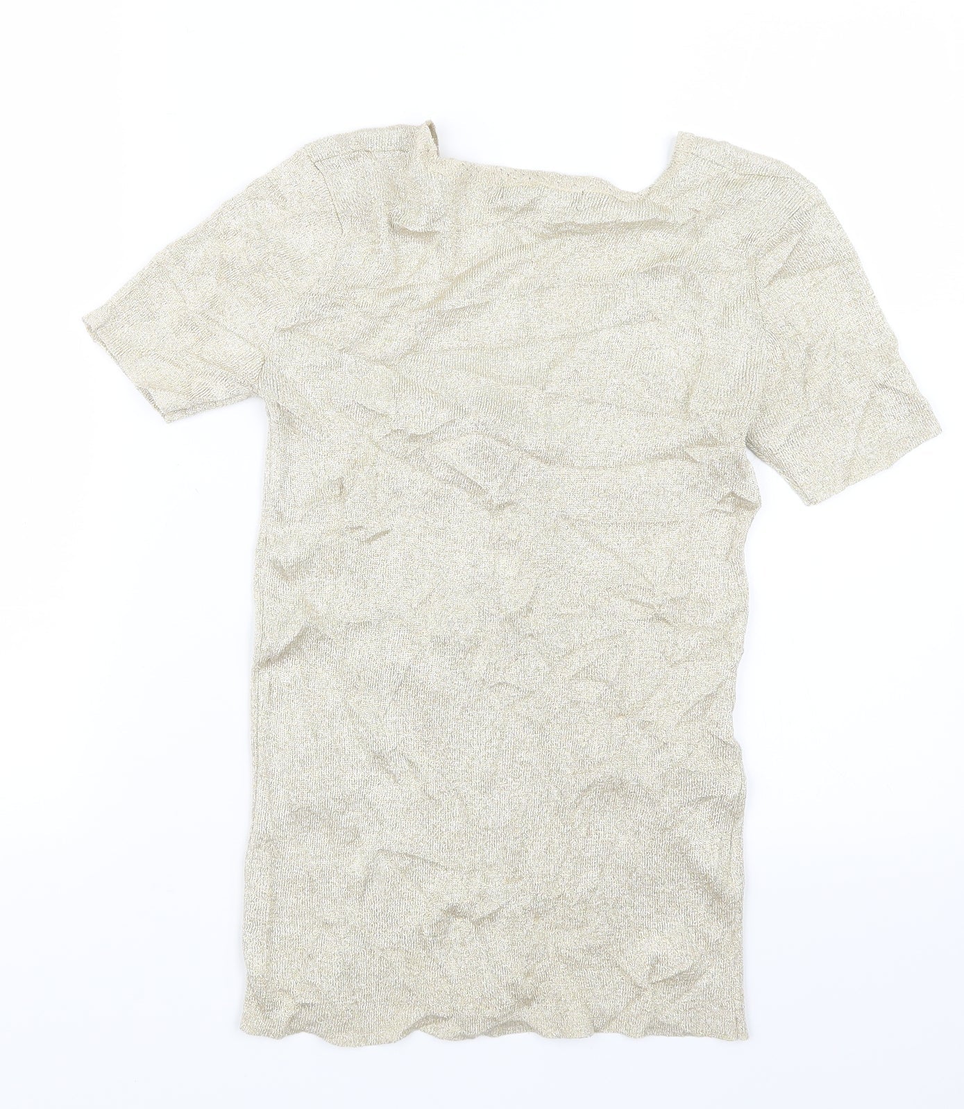 George Womens Gold   Basic T-Shirt Size 12