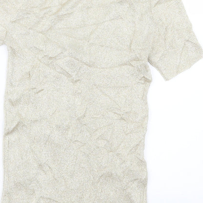 George Womens Gold   Basic T-Shirt Size 12