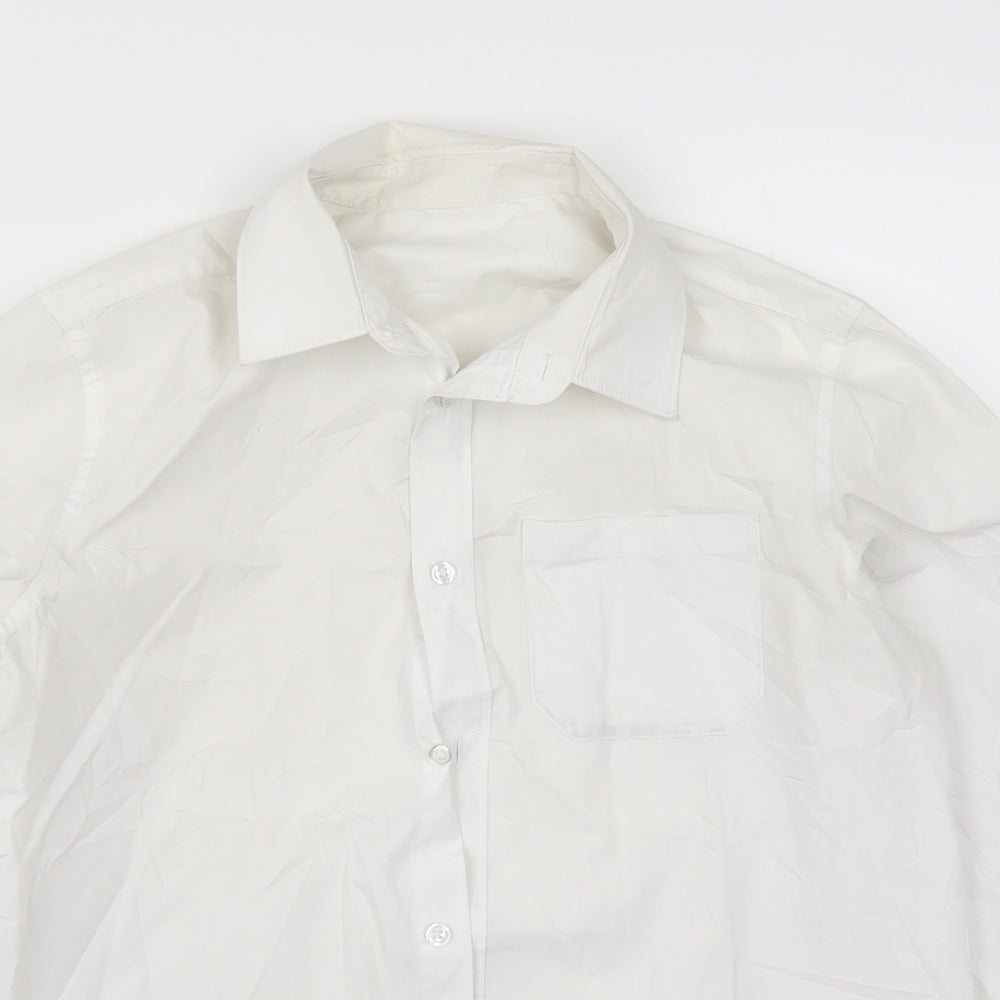 F&F Boys White   Basic Button-Up Size 13-14 Years