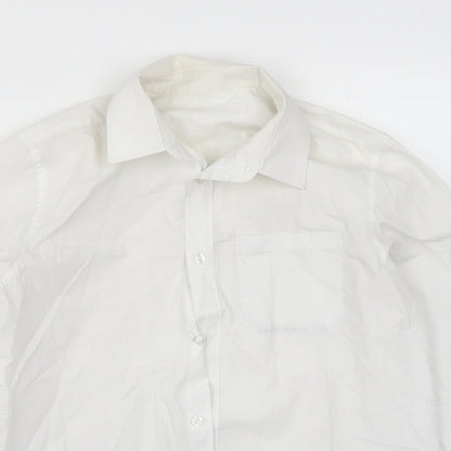 F&F Boys White   Basic Button-Up Size 13-14 Years