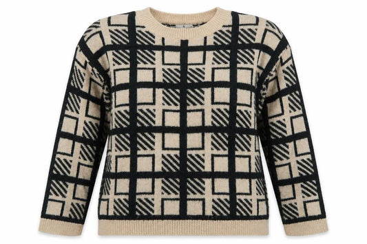 TU Womens Green Check  Pullover Jumper Size 14
