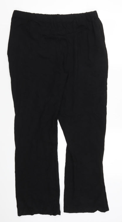 Womens UK Size 35 in Preworn Regular Fit  Black Trousers