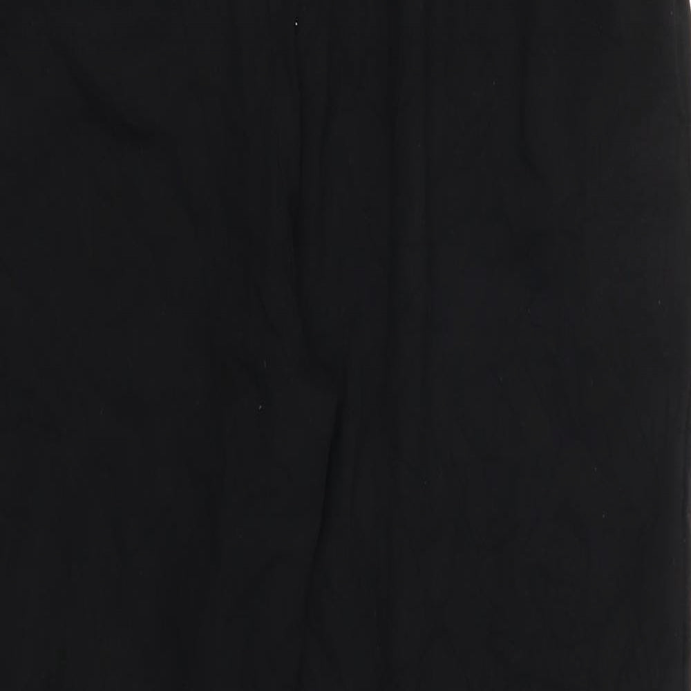 Womens UK Size 35 in Preworn Regular Fit  Black Trousers