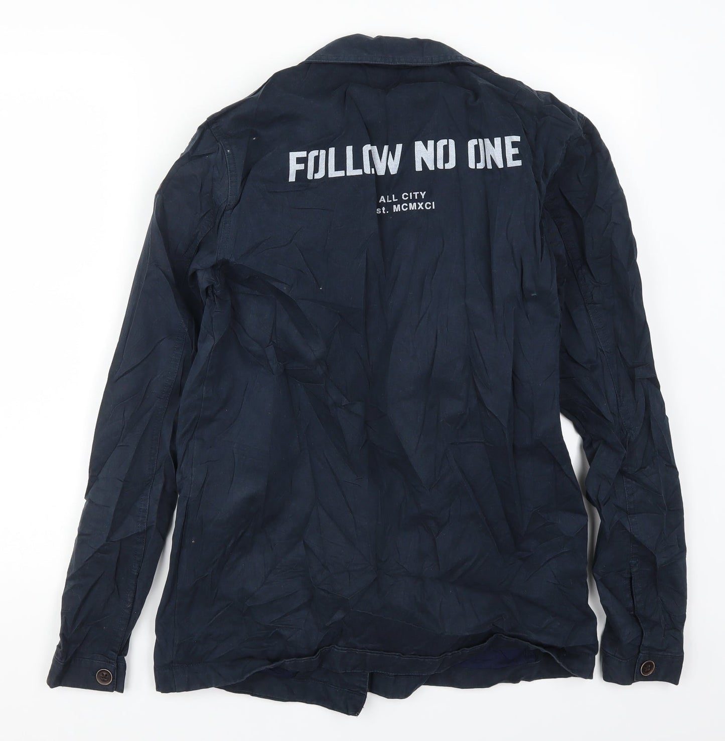 Mens UK Size S Pull & Bear Blue Jacket
