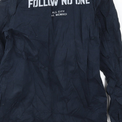 Mens UK Size S Pull & Bear Blue Jacket