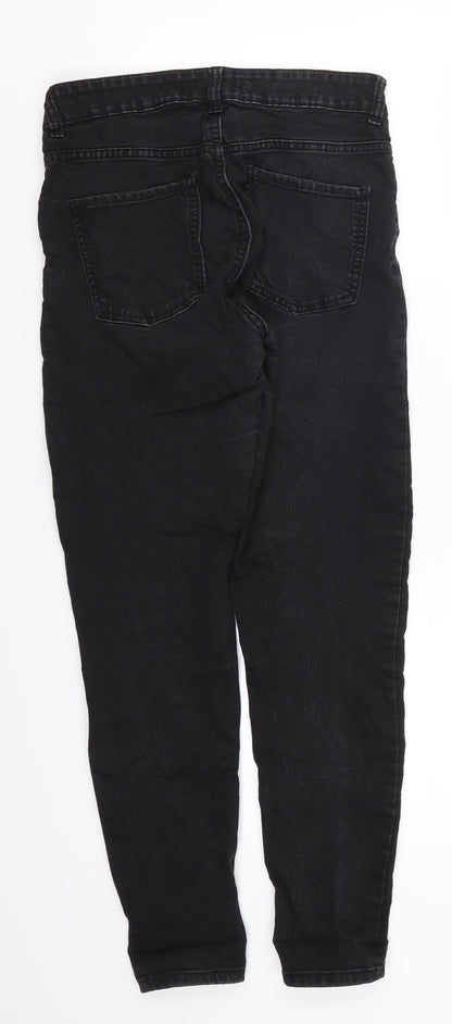 Mango Womens Black  Denim Skinny Jeans Size 8 L27 in