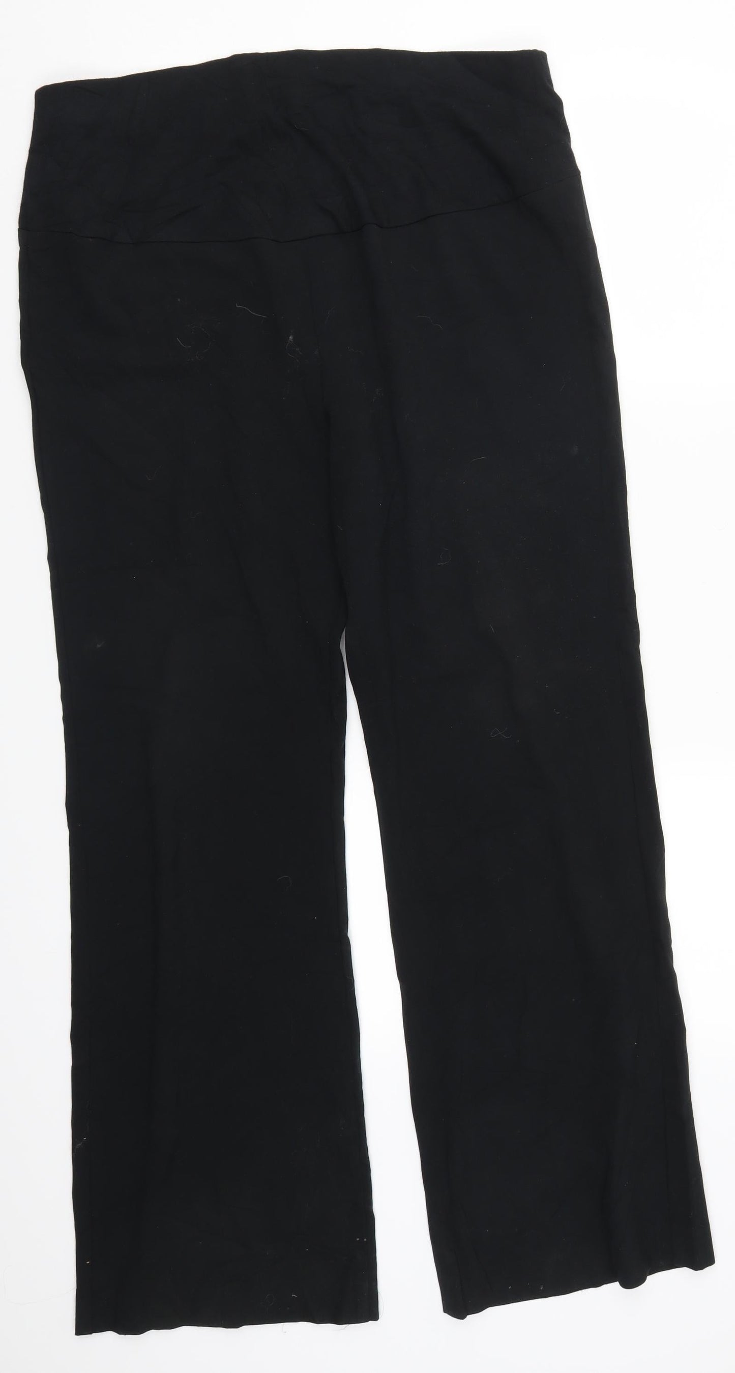 Womens UK Size 10 Marks and Spencer Regular Fit  Black Trousers