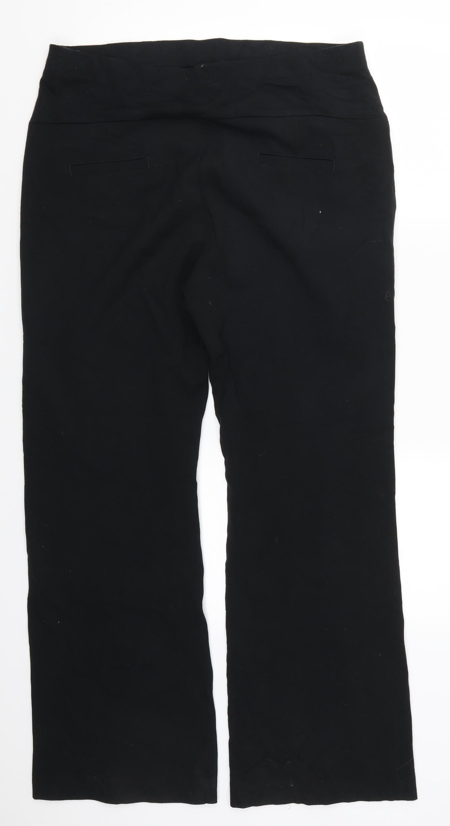 Womens UK Size 10 Marks and Spencer Regular Fit  Black Trousers