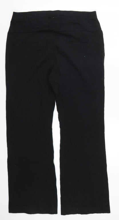 Womens UK Size 10 Marks and Spencer Regular Fit  Black Trousers