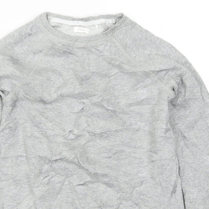 NEXT Girls Grey   Pullover Sweatshirt Size 9 Years  - Stars