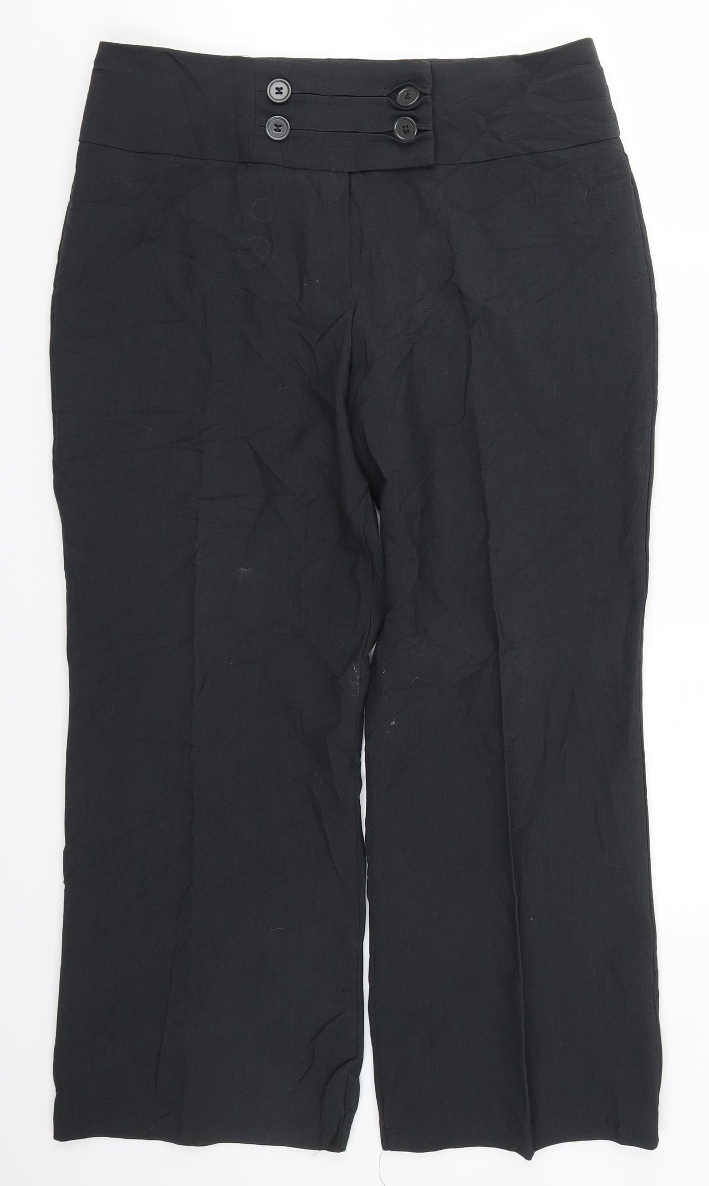 Womens UK Size 14 Marks and Spencer Regular Fit  Green Trousers