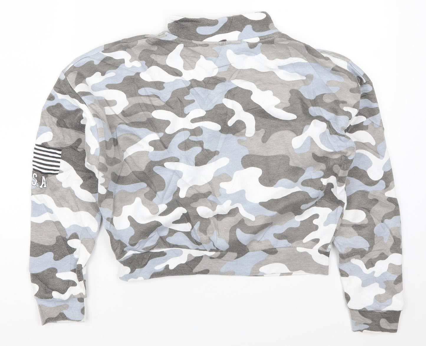 New Look Girls Blue Camouflage  Pullover Sweatshirt Size 12-13 Years  - California