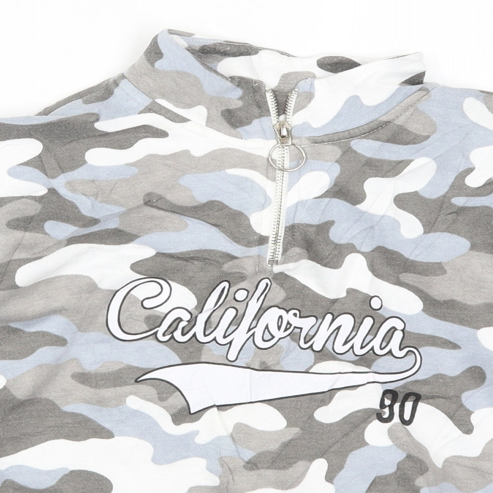 New Look Girls Blue Camouflage  Pullover Sweatshirt Size 12-13 Years  - California