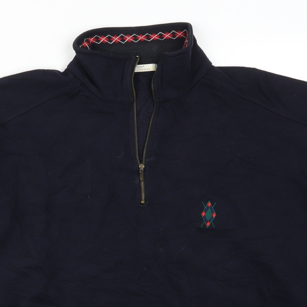 Womens UK Size 14 Marks and Spencer Blue Pullover Sweatshirt