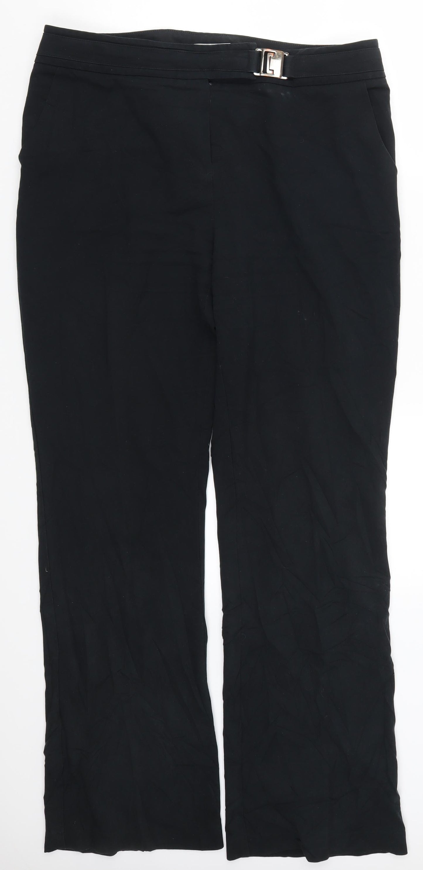 Womens UK Size 14 Per Una Regular Fit  Black Trousers