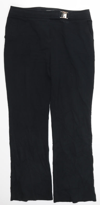 Womens UK Size 14 Per Una Regular Fit  Black Trousers
