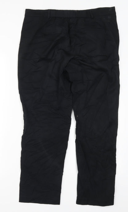 Womens UK Size 14 Marks and Spencer Regular Fit  Black Trousers