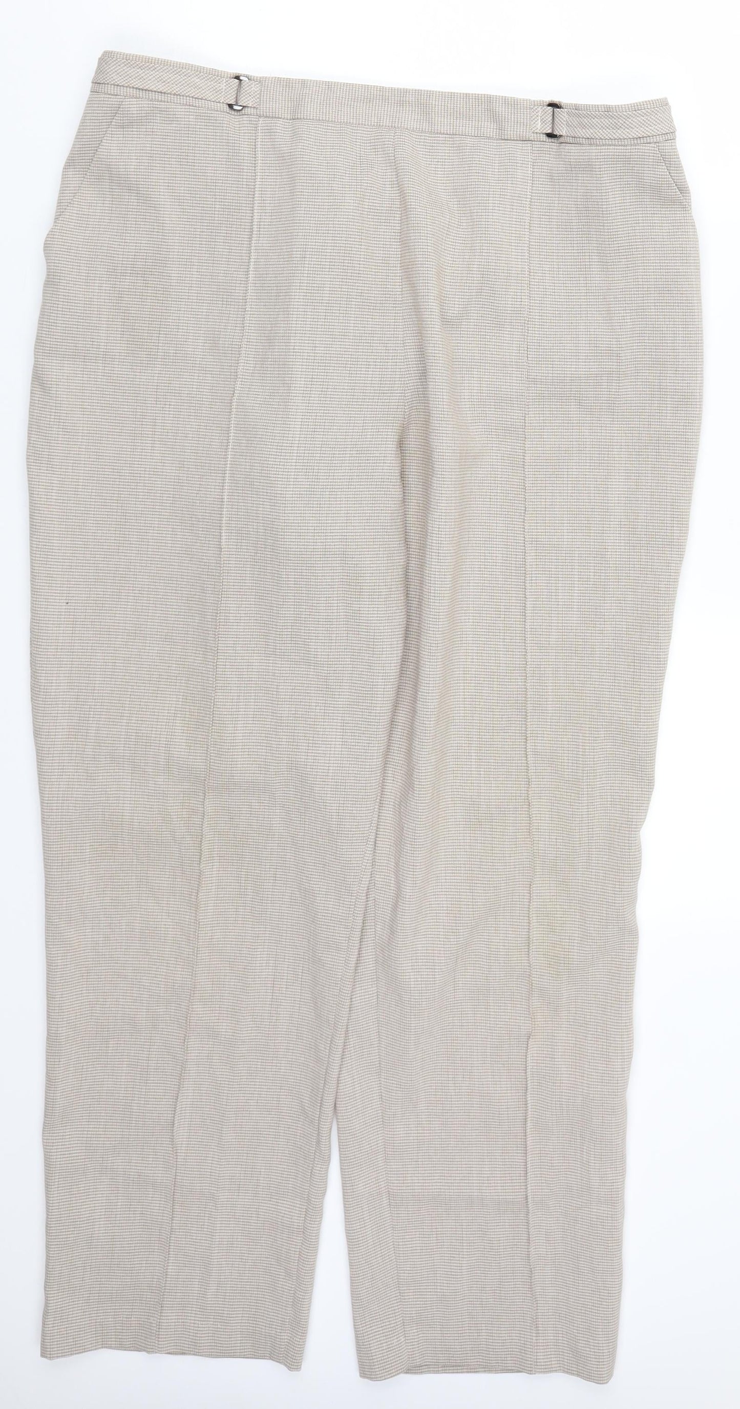 Marks and Spencer Womens Beige   Trousers  Size 18 L28 in