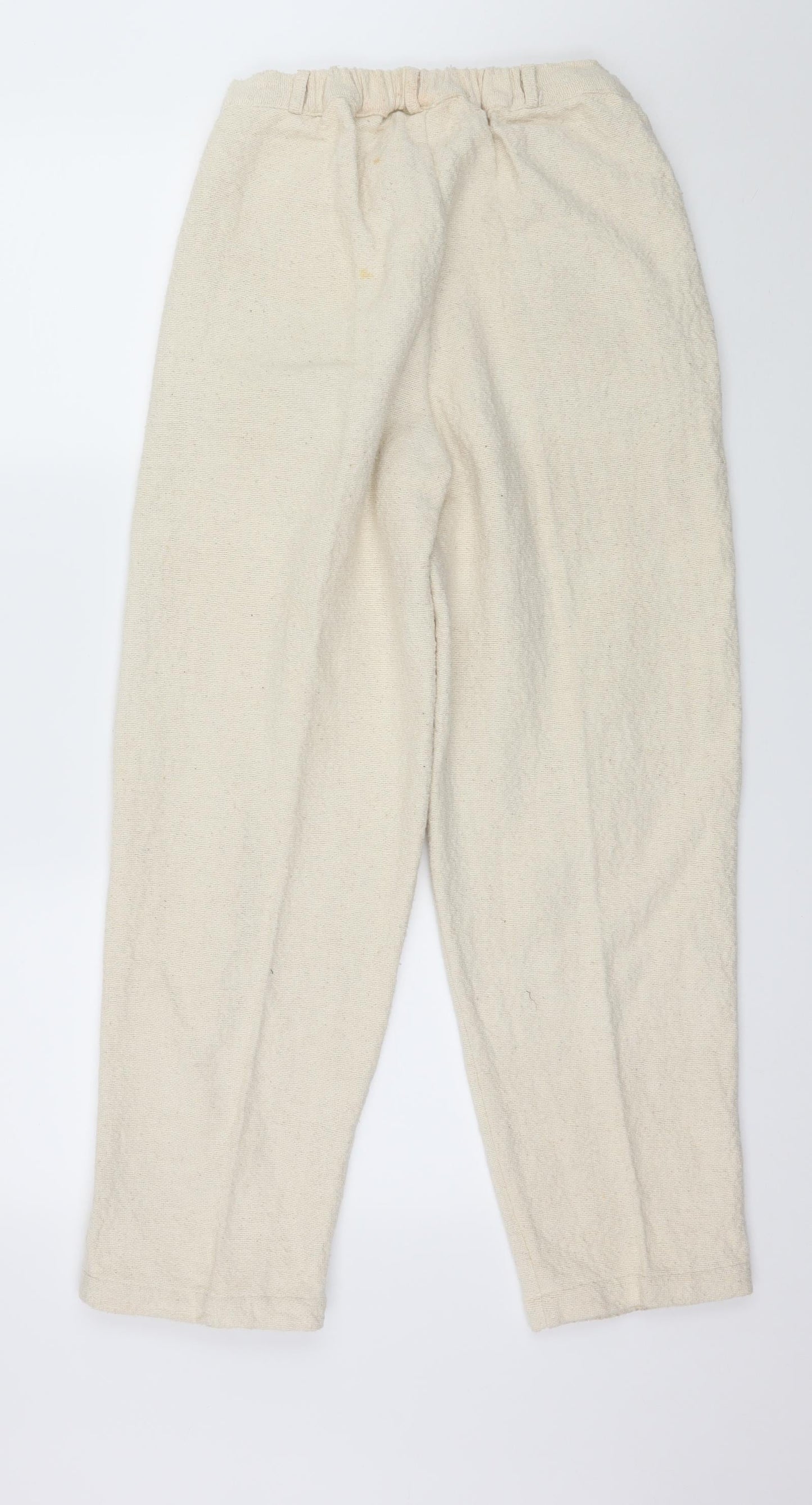 Mundo Natur Womens Ivory   Trousers  Size 28 in L28 in