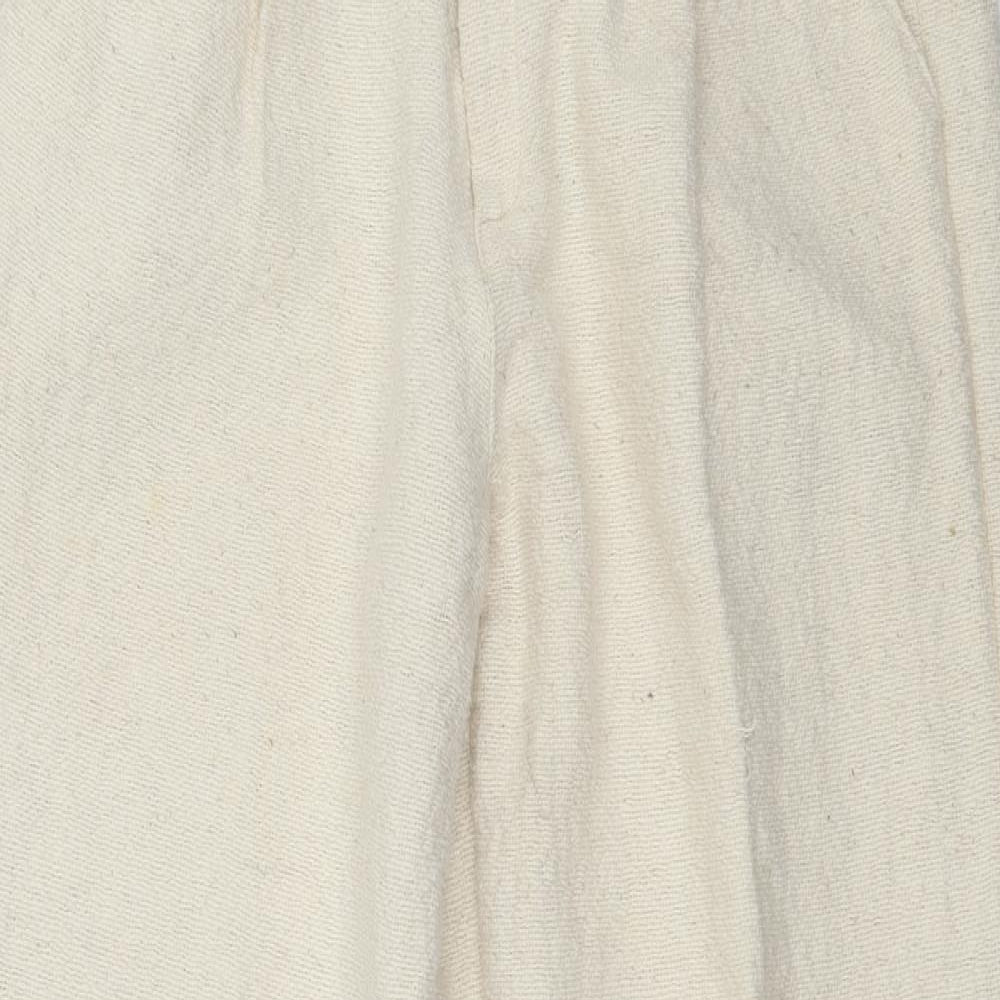 Mundo Natur Womens Ivory   Trousers  Size 28 in L28 in