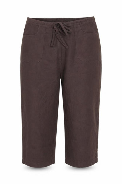 Womens UK Size 36 in Classics Regular Fit Cropped Brown Trousers