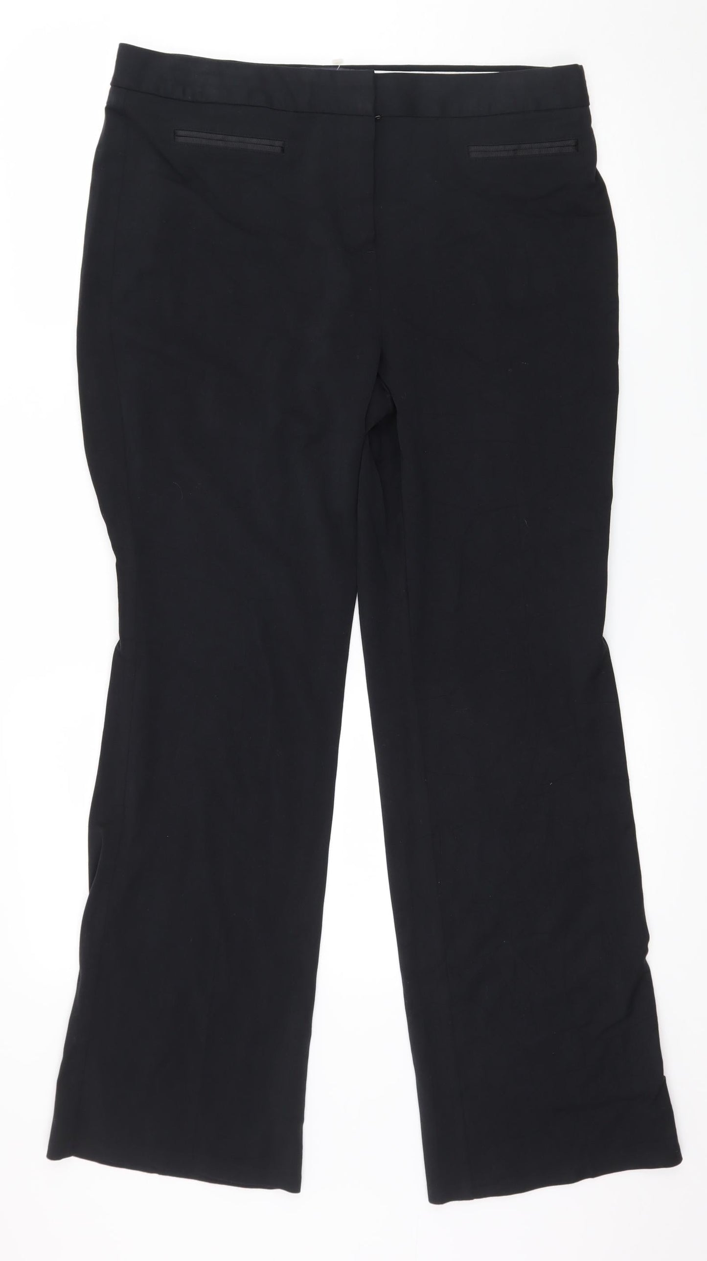 Womens UK Size 14 Marks and Spencer Regular Fit  Blue Trousers